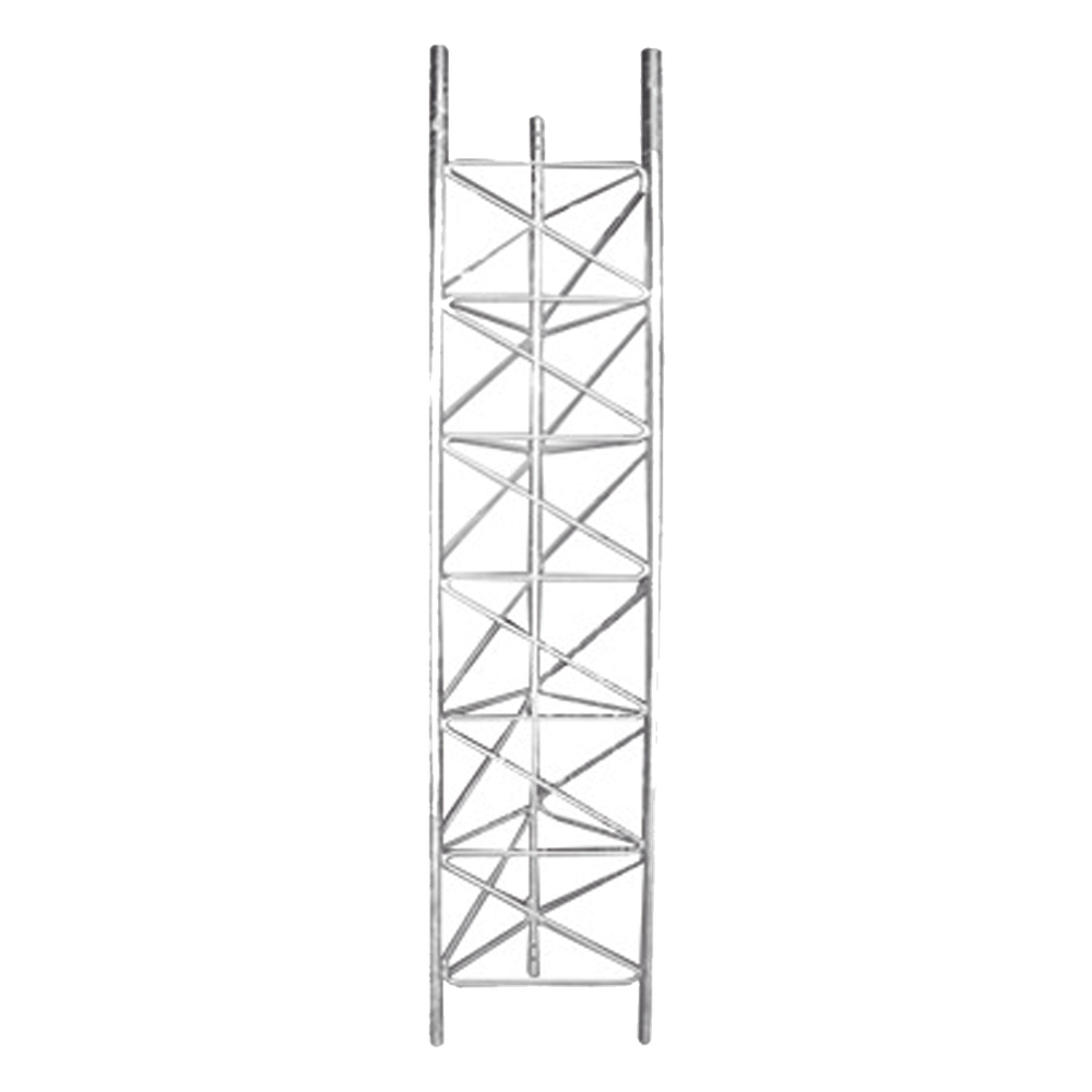 [STZ-60G] Tramo de Torre de 3 m x 60 cm de Ancho (Tubo 1-1 / 4" Ced. 30), Galvanizado por Inmersión en Caliente, Hasta 99 m de Elevación
