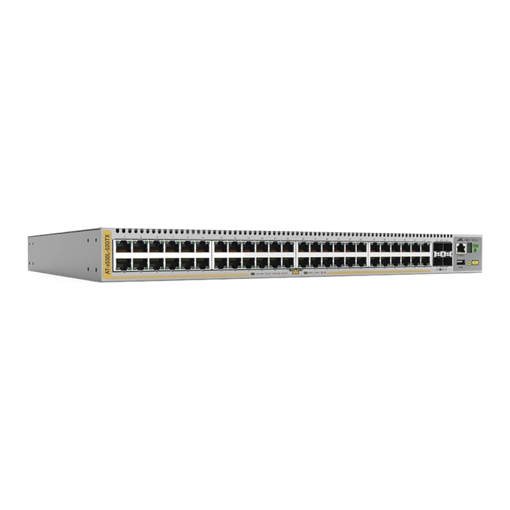 Switch L3 Stackable, 48x 10 / 100 / 1000-T, 4x SFP+, Fuente redundante integradas (TAA compliant version)