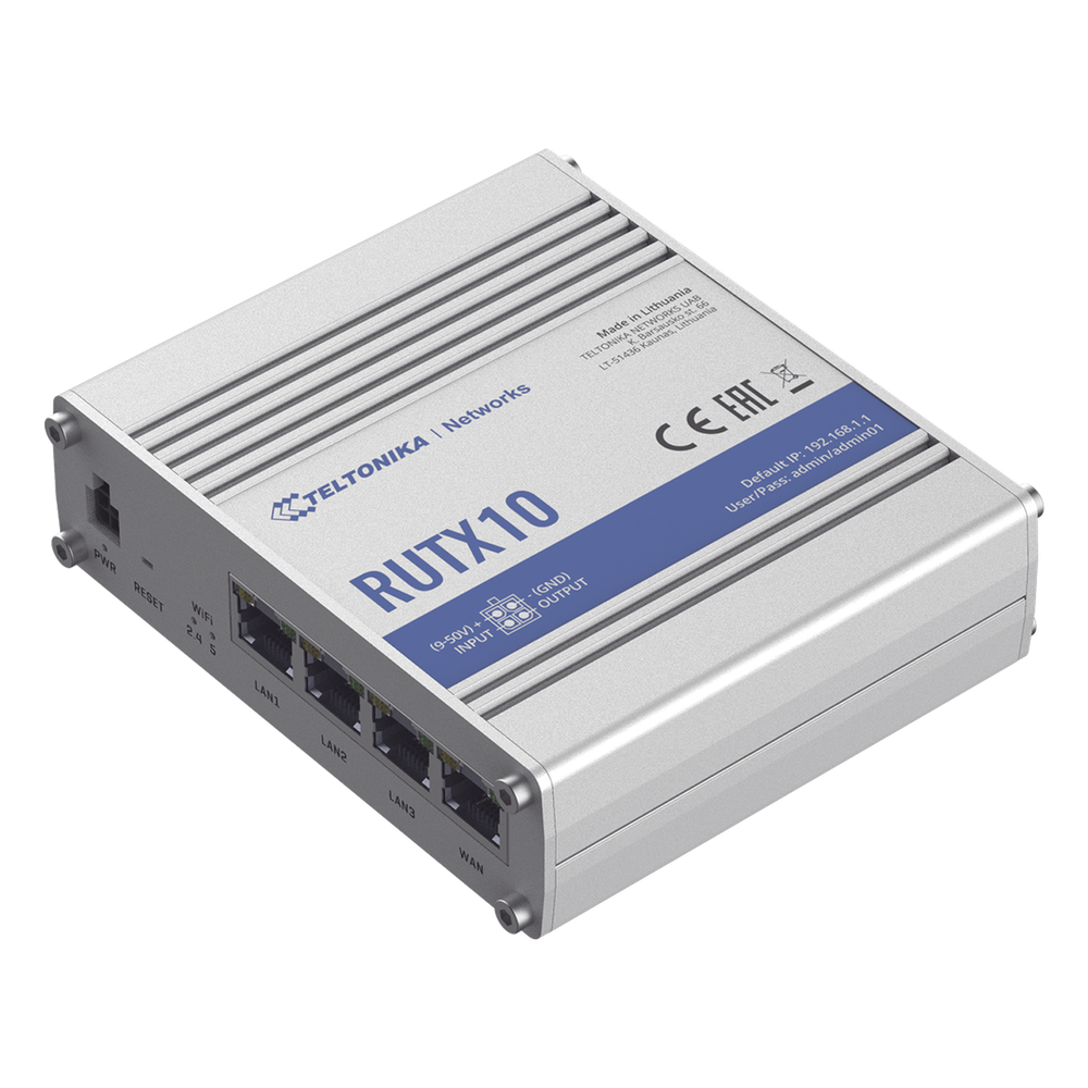 Router industrial Wi-Fi doble banda, 4 puertos, PoE, VPN