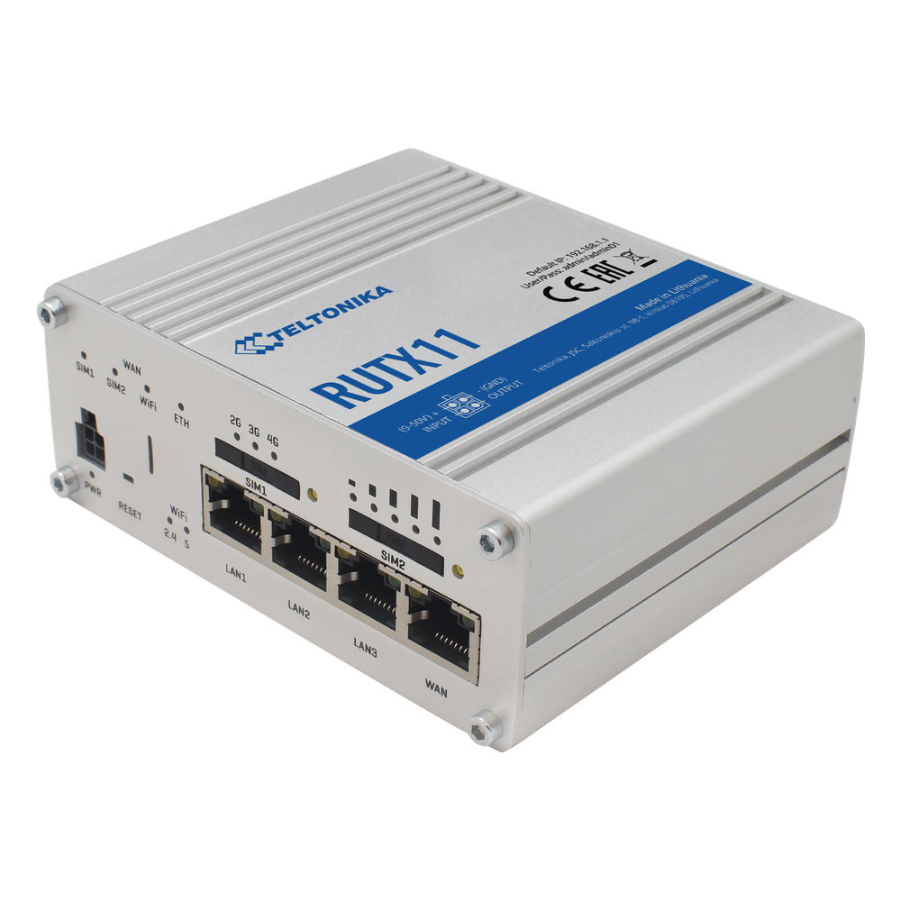 Router industrial LTE, Wi-Fi doble banda, 300 Mbps, 4 puertos, PoE