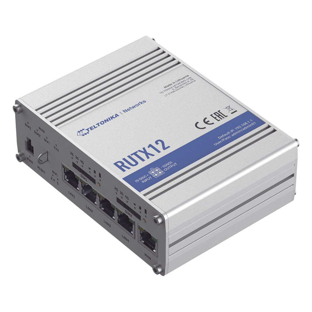 Router industrial LTE, Wi-Fi, 600 Mbps, 5 puertos, PoE