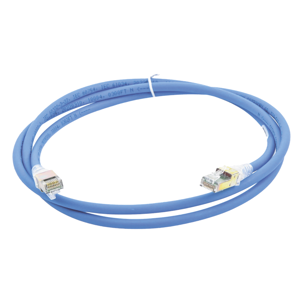 Patch cord Cat6A UTP, 1.52 m, azul