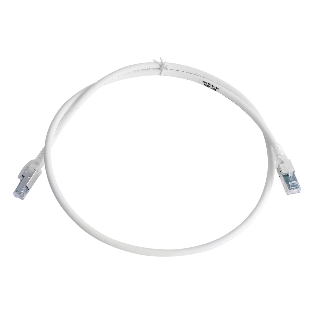 Patch cord Cat6A S/FTP, 0.91 m, blanco
