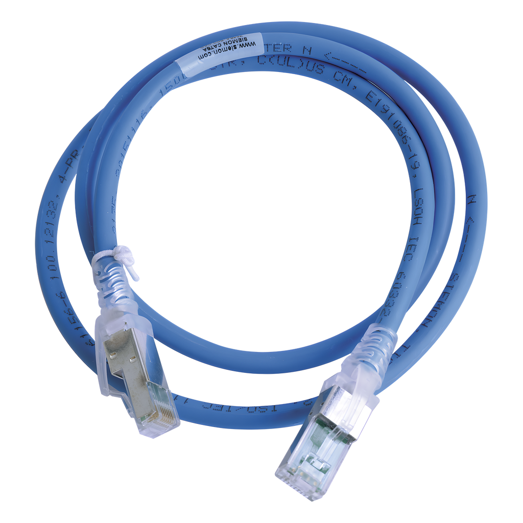 Patch cord Cat6A S/FTP, 0.91 m, azul