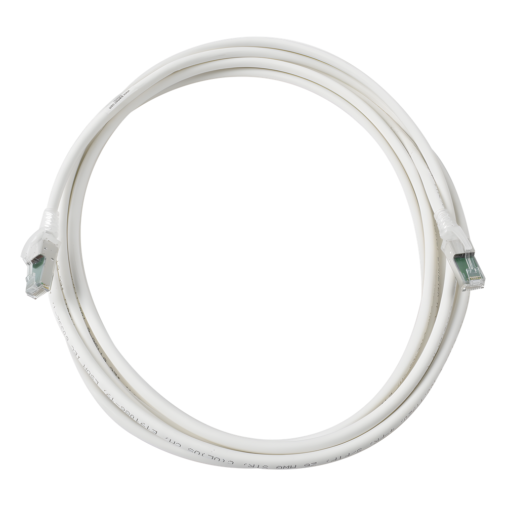 Patch cord Cat6A S/FTP, 6.1 m, blanco