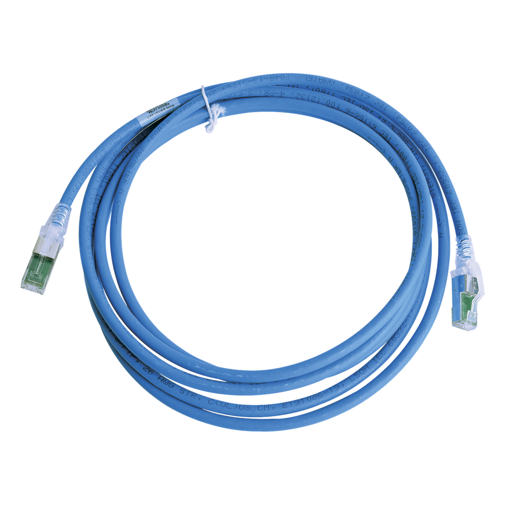 Patch cord Cat6A S/FTP, 15.24 m, azul