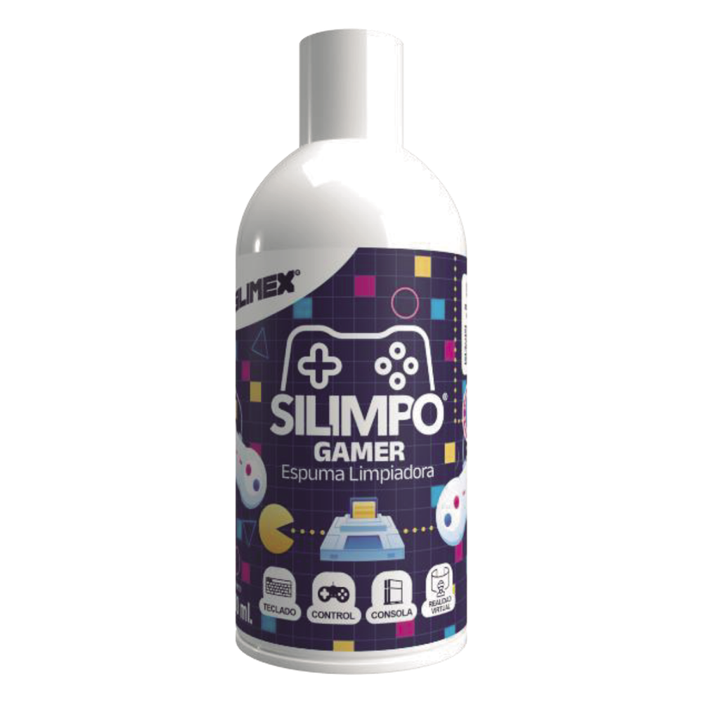 Silimpo Gamer La Espuma de Limpieza con Protección UV, Efecto Anti-Estático y Aroma a Chicle para tus Dispositivos Gaming