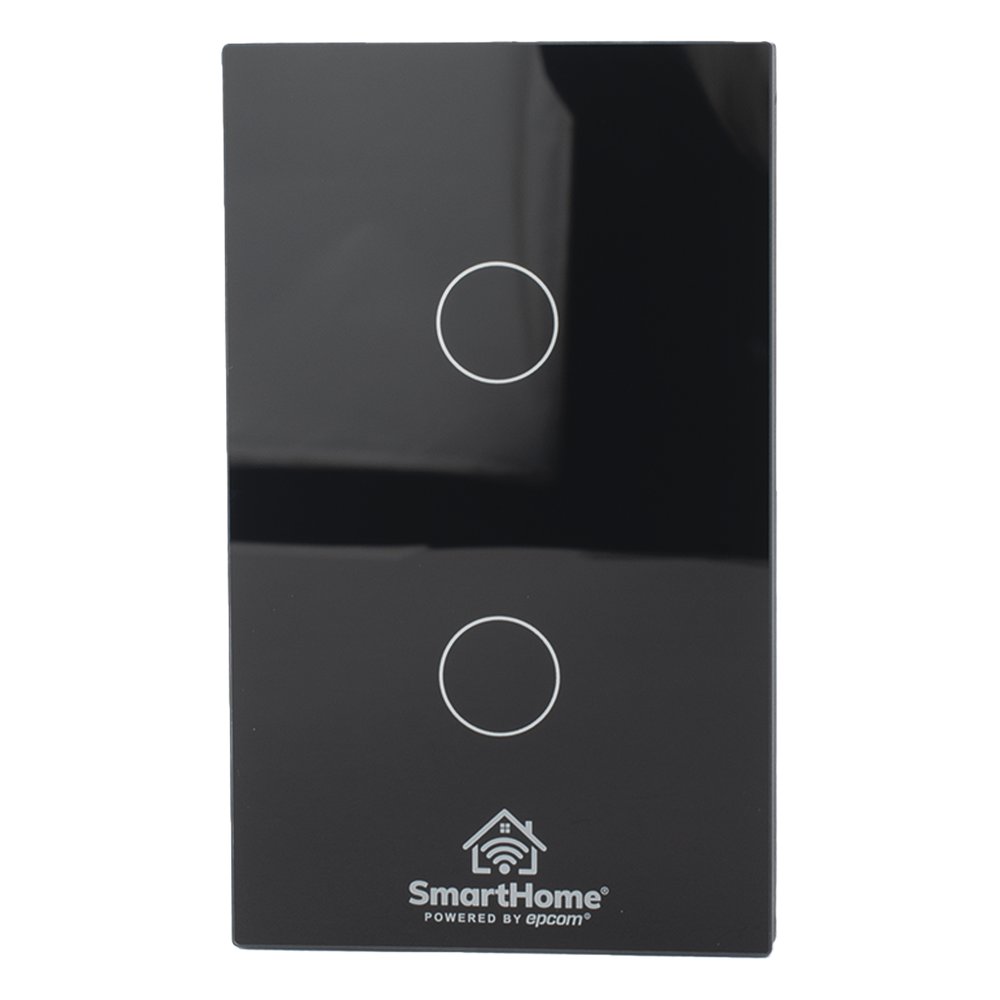 [SHS212Z] (ZigBee) Apagador switch inalámbrico ZigBee, control de 2 regresos de carga, 110V