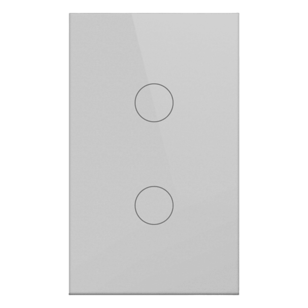 [SHS312Z] Apagador Inteligente ZigBee / 2 Gang / 800 W por Circuito / 100-250 V / Vidrio Templado / Cable Neutro Opcional / Control por App y Voz vía Hub