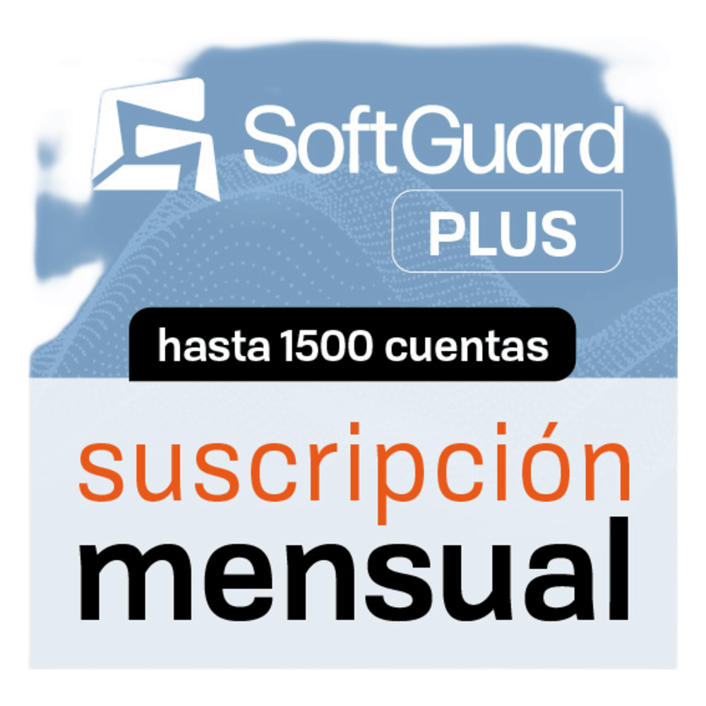 [SGPLUS1500M] SoftGuard PLUS (Licencia Mensual) / Software de Monitoreo / Plataforma Integral / Central de Alarmas / Video / GPS / Apps Móviles / CRM
