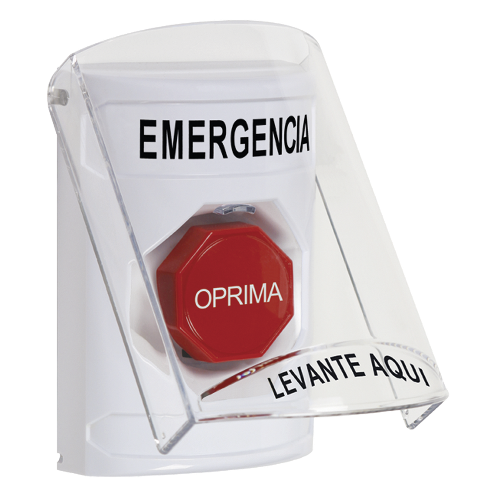 Botón Multipropósito, Emergencia, Reset Con Llave, Español, Tapa De Policarbonato, 2 Relevadores forma C, Interior
