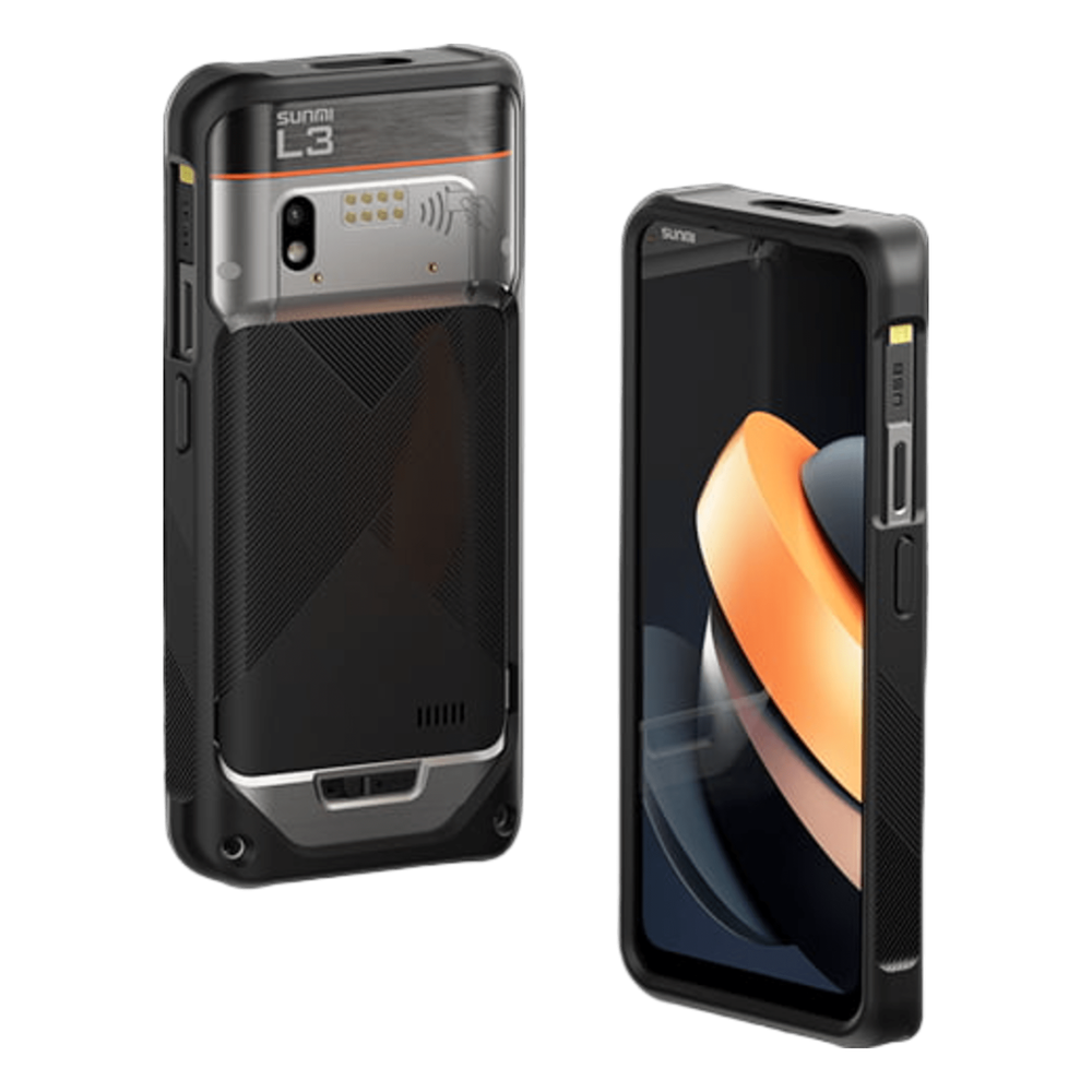 [L3-CASE] Funda Protectora / Silicona Reforzada / Protección 1.5 m (4.9 ft) / SUNMI L3 / Acceso Completo / Negro