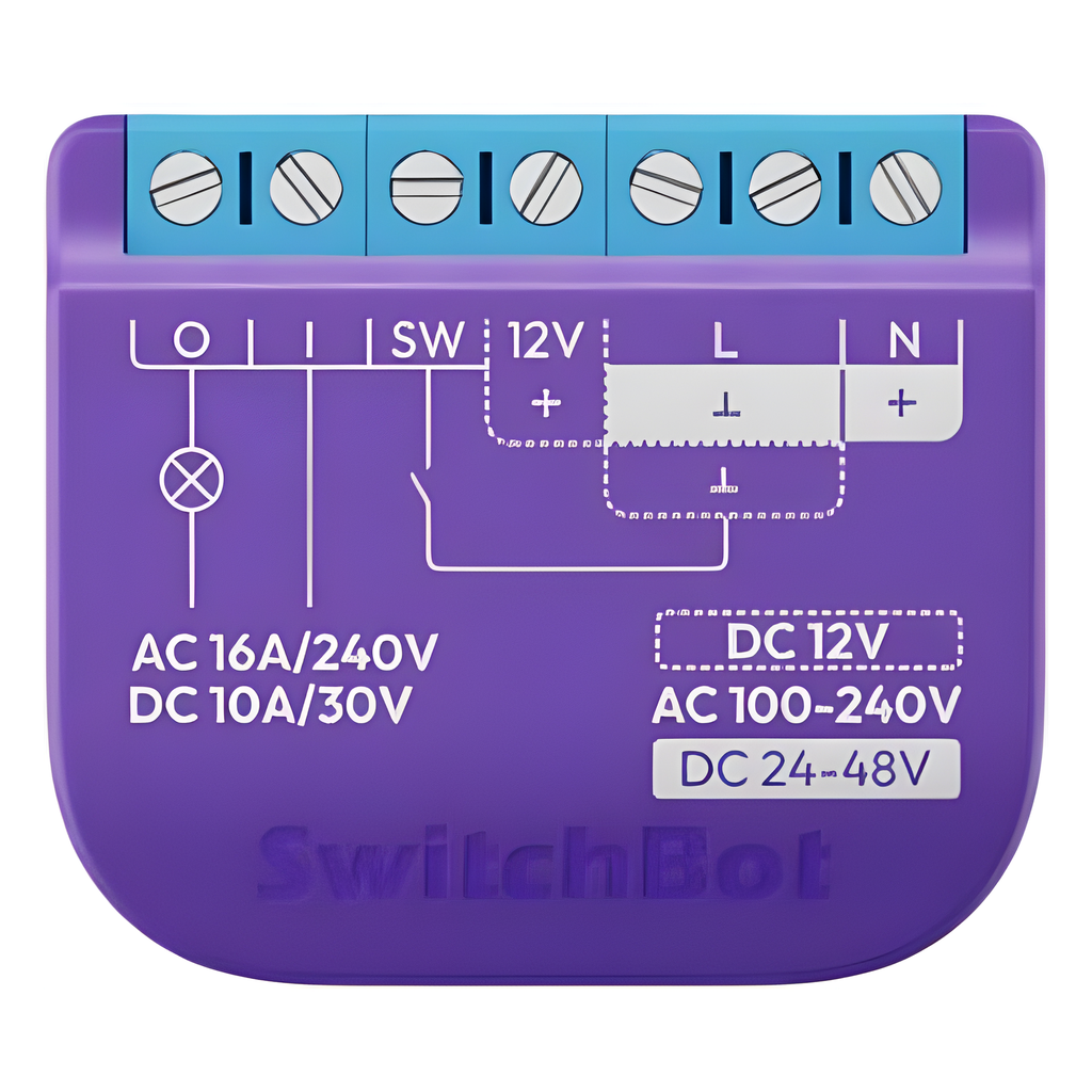 Switch Relevador Inteligente conectividad inalámbrica Wi-Fi y BLE salida Contacto Seco
