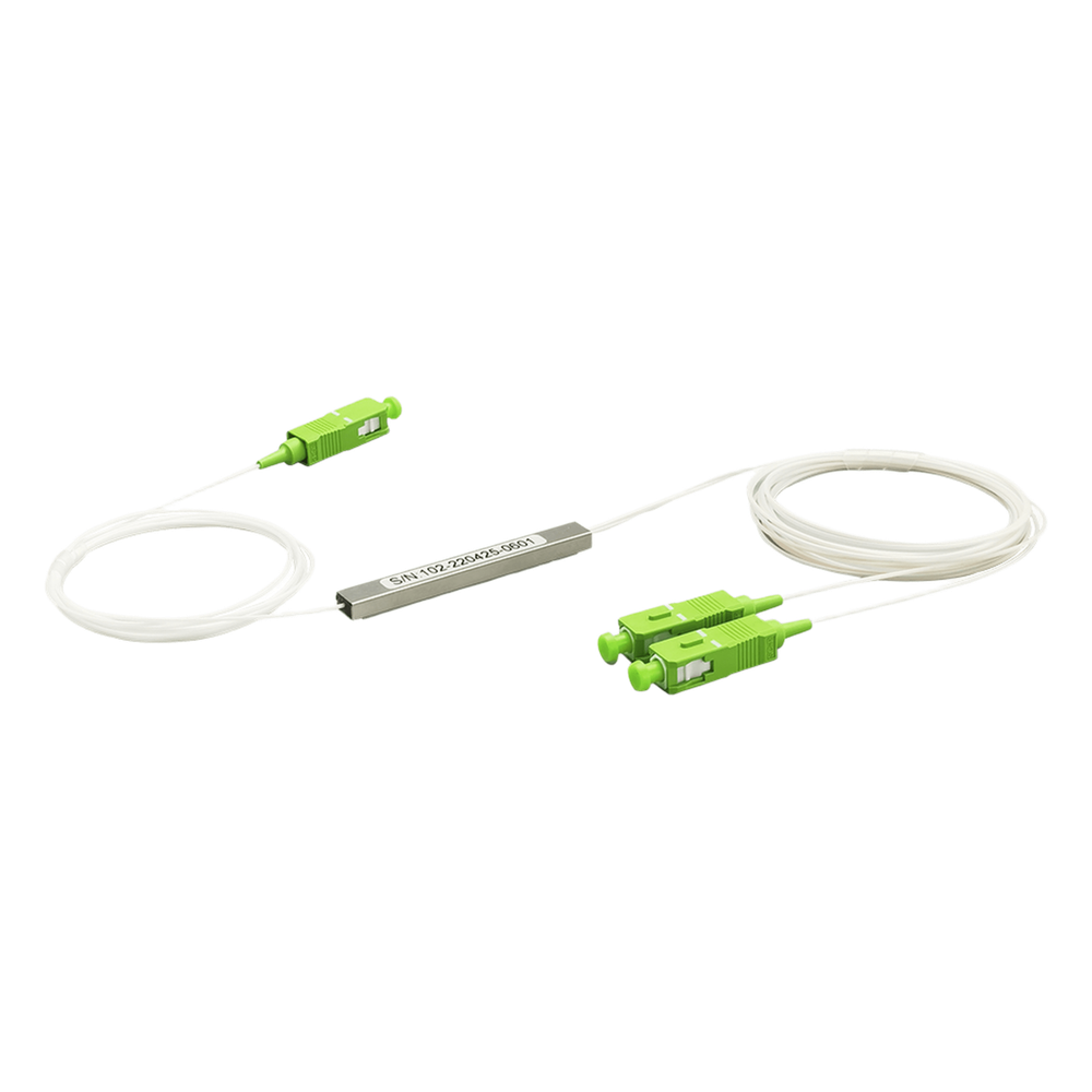 Splitter de fibra óptica 1x2, SC / APC