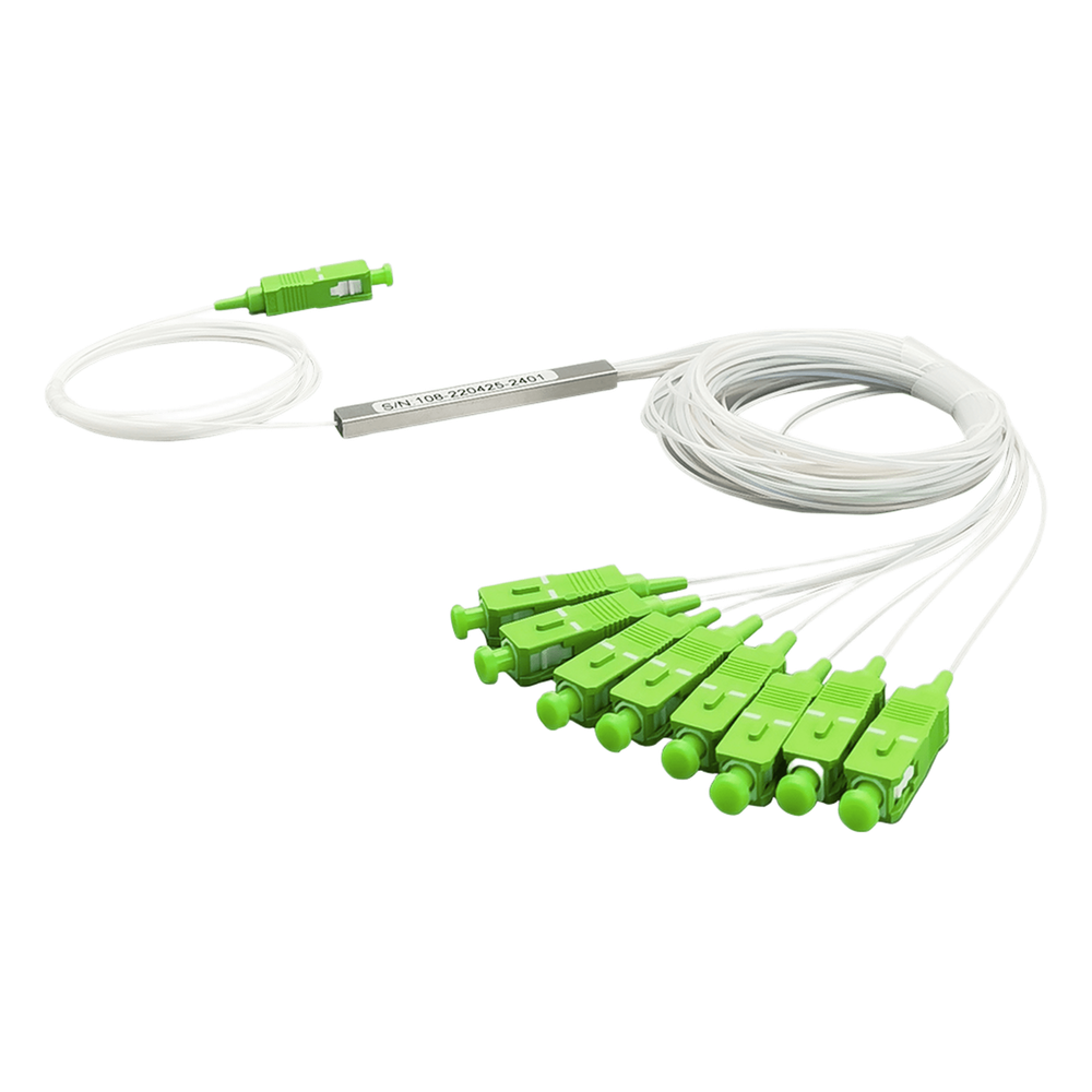 Splitter de fibra óptica 1x8, SC / APC