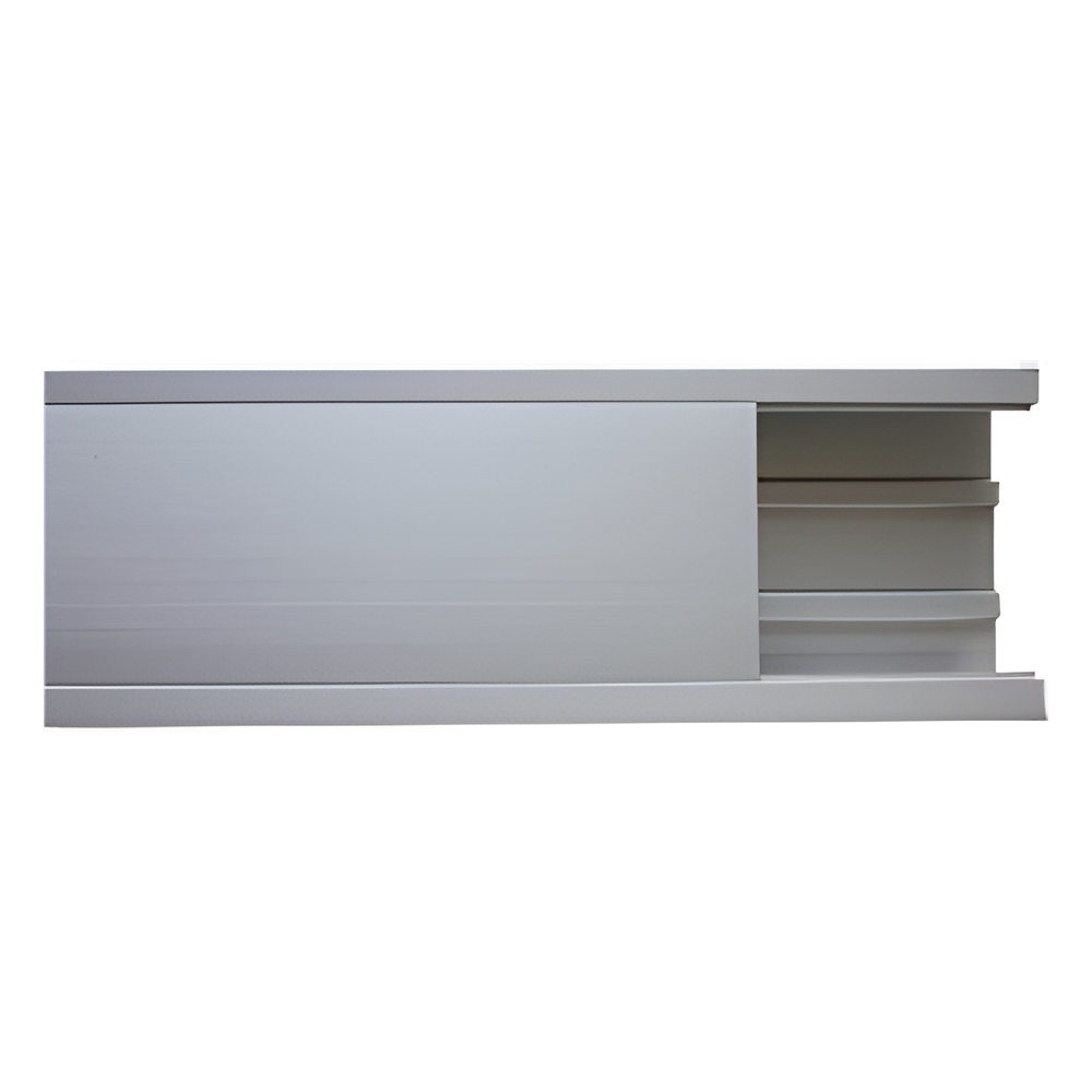 Canaleta 100 x 51 mm, aluminio, 3 m