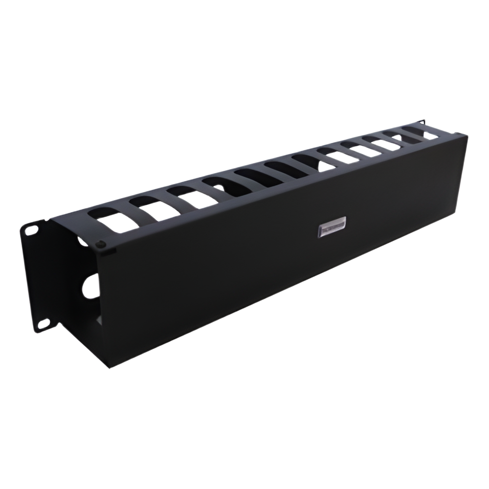 Organizador de cables horizontal 2UR, 19"
