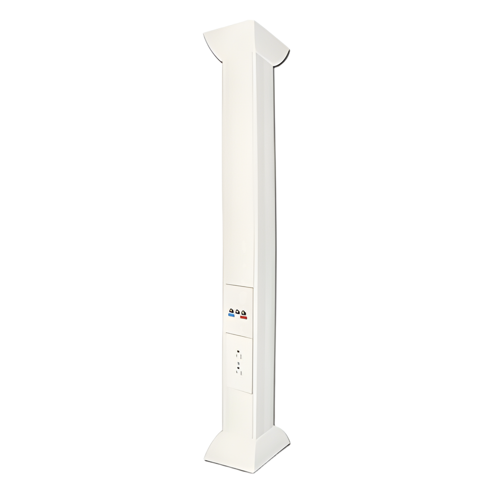 Pole blanco de 3 m (9.84 Pies) para Instalaciones Eléctricas
