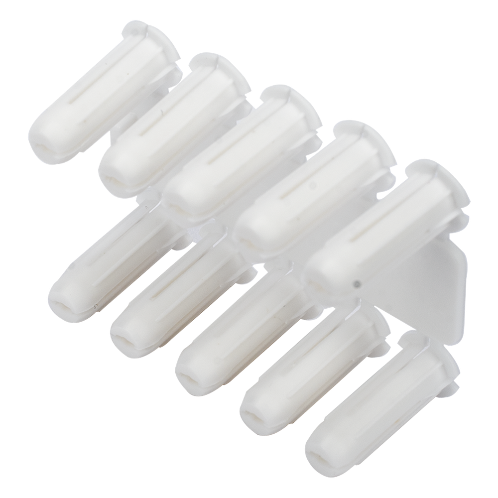 Taquete blanco 3/16" para tornillo 8mm x 3/4"