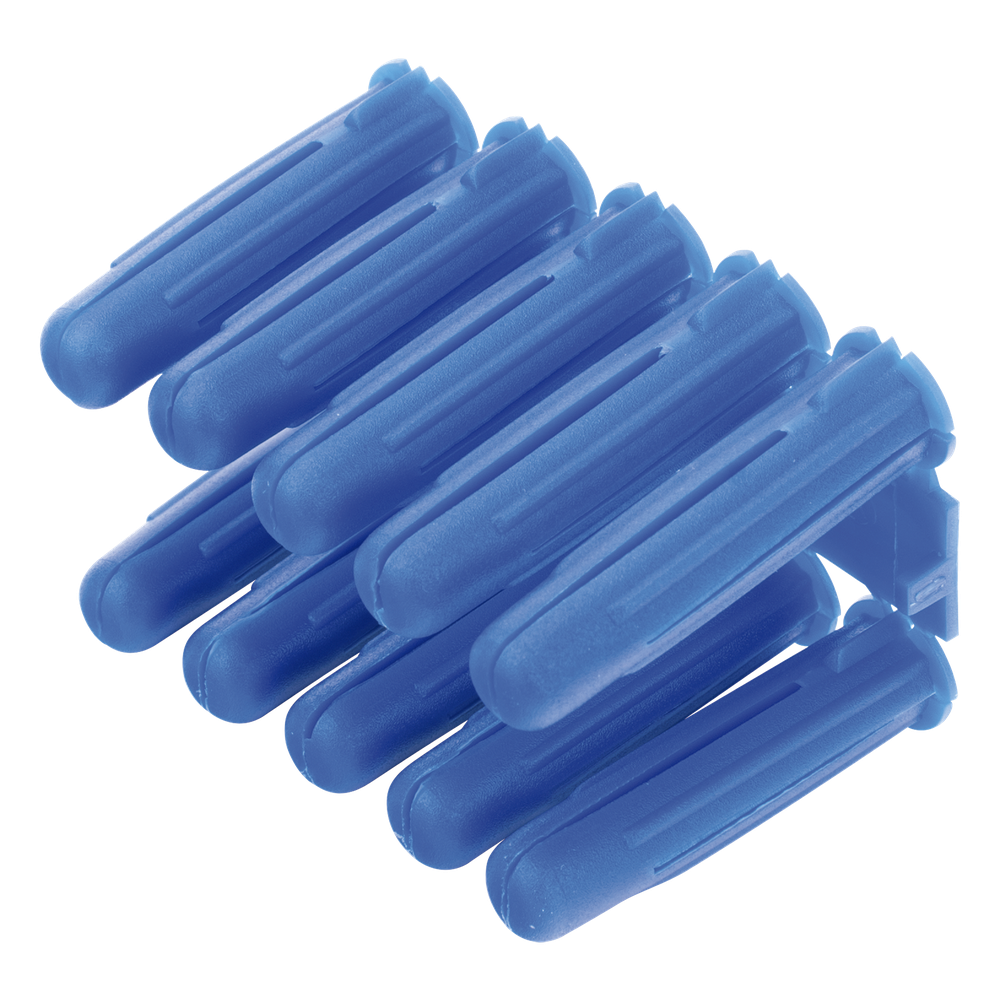 Taquete azul 3/8" para tornillo 12mm x 2"