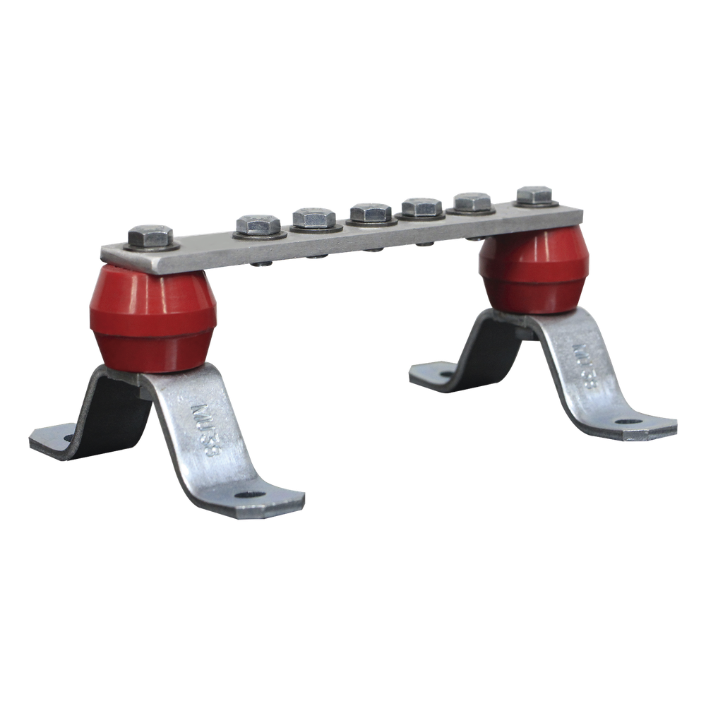 Barra de Unión de Aluminio de 5 Contactos 1-1/2" x 8" x 1/4" 38.1 x 203.2 x 6.35 mm