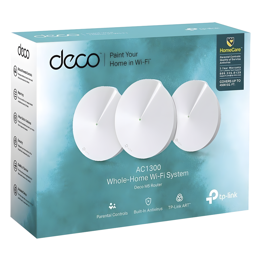 Kit 3 Routers Inalámbricos MESH interior para Hogar 2 puertos