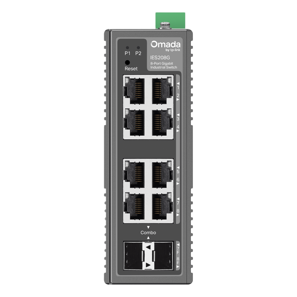 Switch industrial administrable 8 puertos, Gigabit