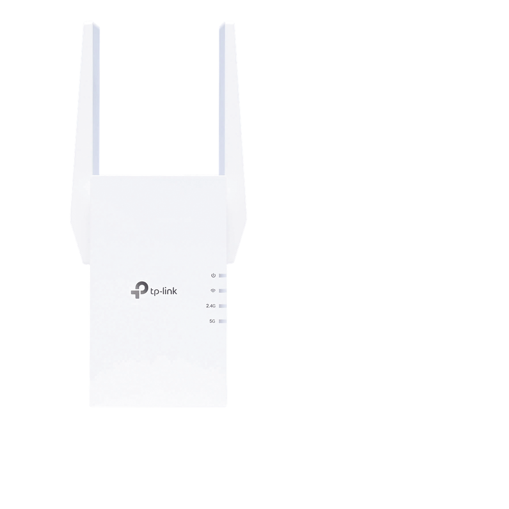 Repetidor / Extensor de Cobertura WiFi AX 1500 Mbps, doble banda 2.4 GHz y 5 GHz, con 1 puerto 10 / 100 / 1000 Mbps