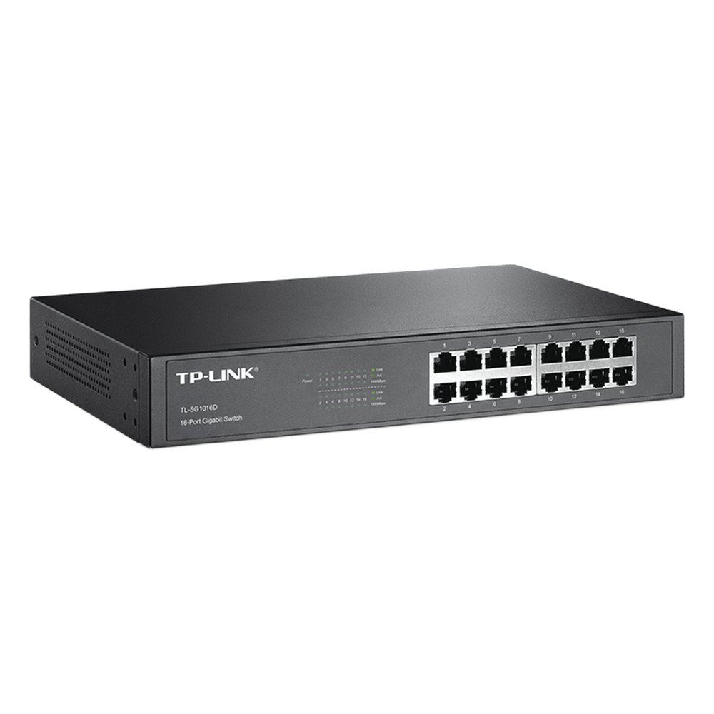 Switch no administrable 16 puertos, Gigabit