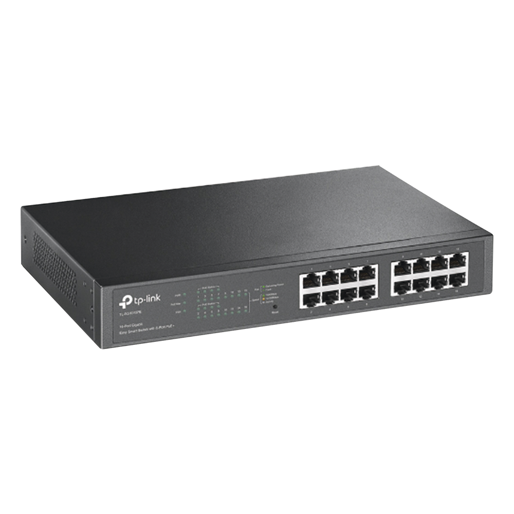 Switch 16 puertos, PoE+, Gigabit, 150 W