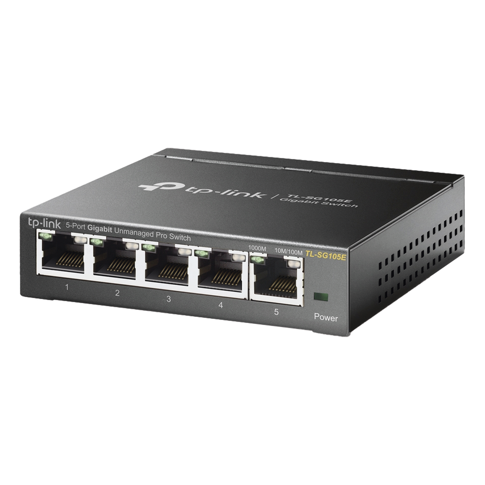 Switch Escritorio Easy Smart de 5 puertos 10 / 100 / 1000 Mbps / IGMP para Vigilancia / Calidad en el Servicio (QoS) / Gestión GUI