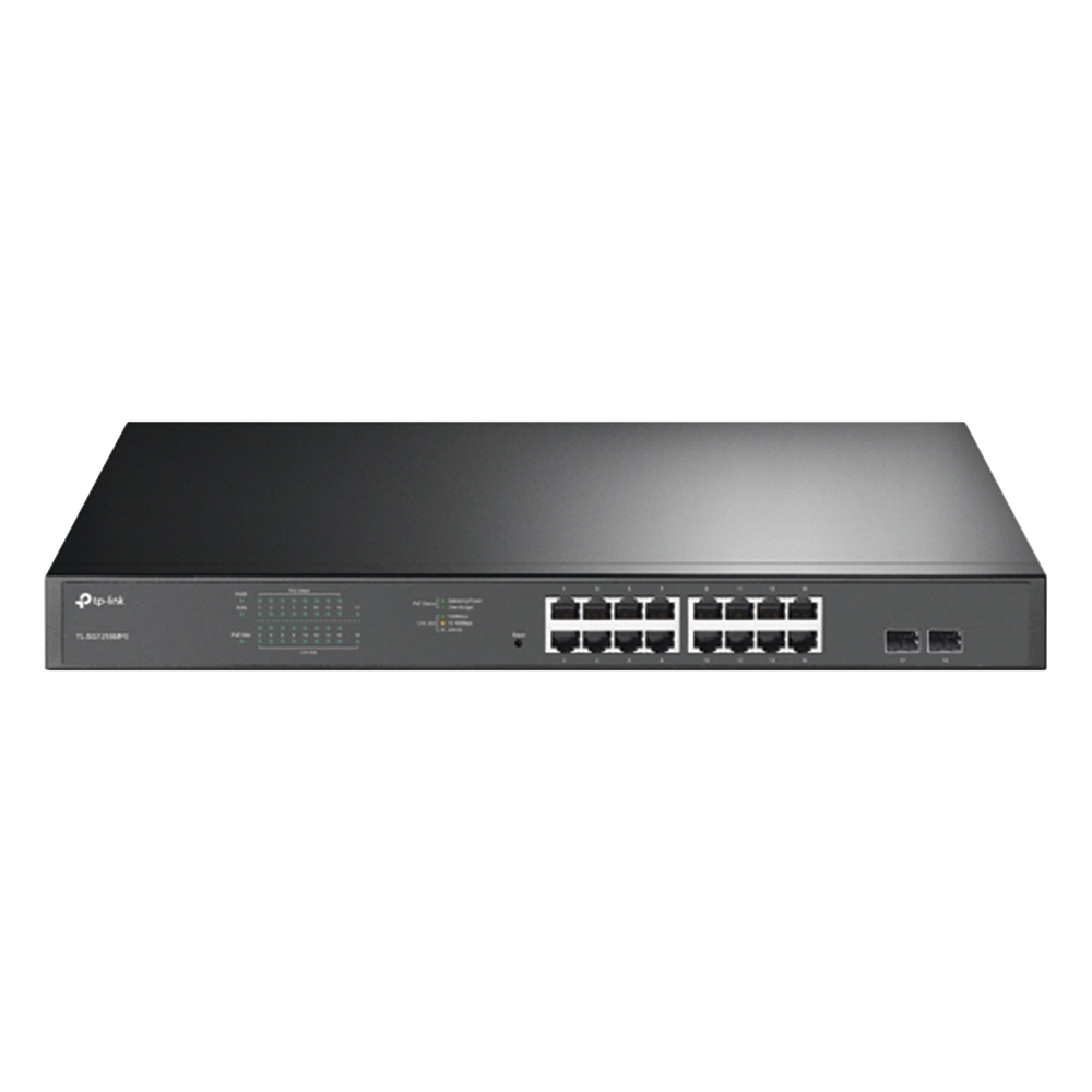 Switch 16 puertos, PoE, Gigabit, 2 puertos SFP, 192 W