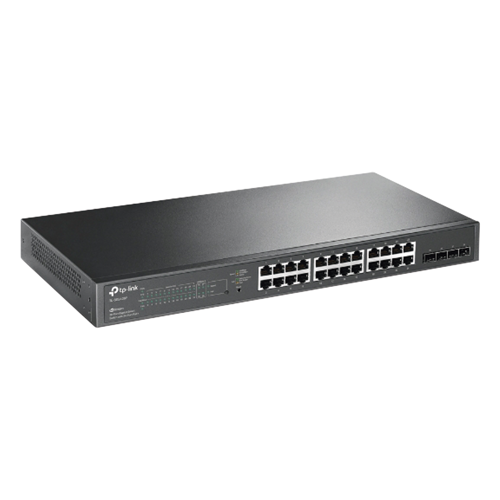 Switch administrable 24 puertos, PoE, Gigabit, 4 puertos SFP, 250 W