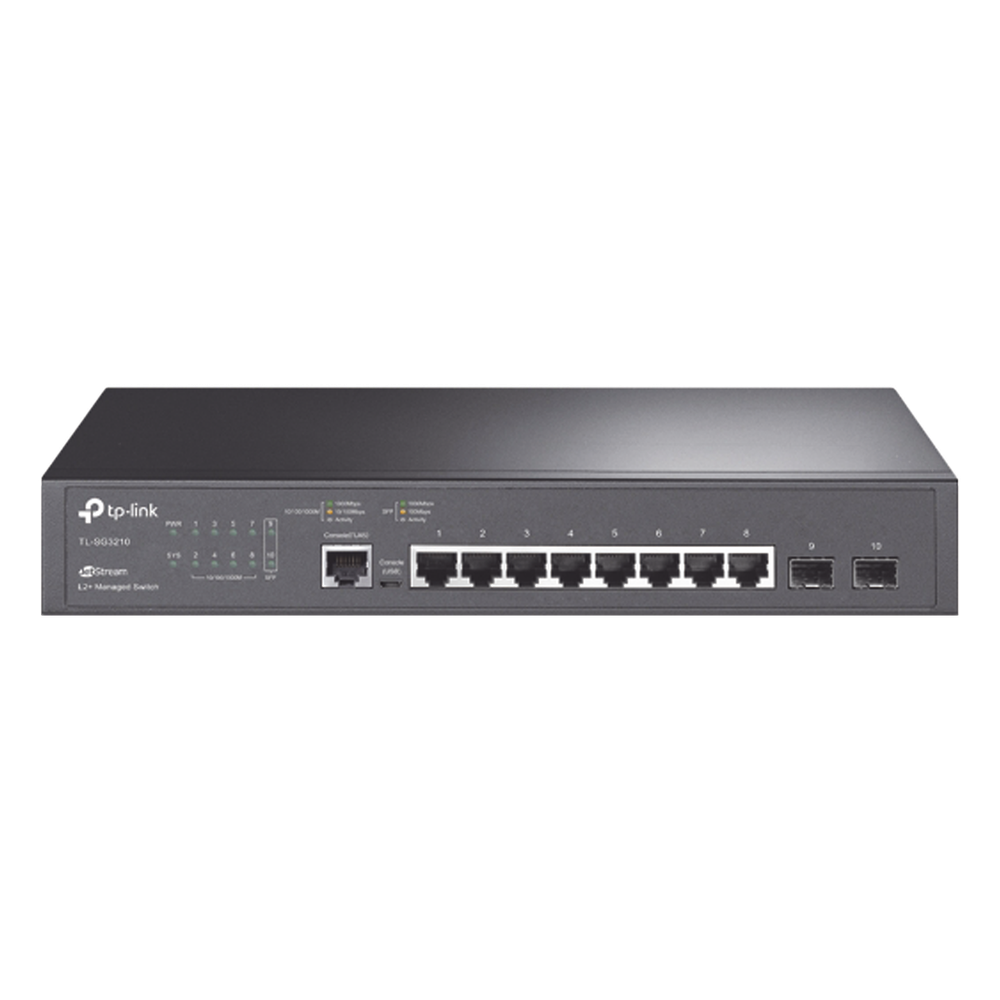 Switch administrable 8 puertos, Gigabit, 2 puertos SFP