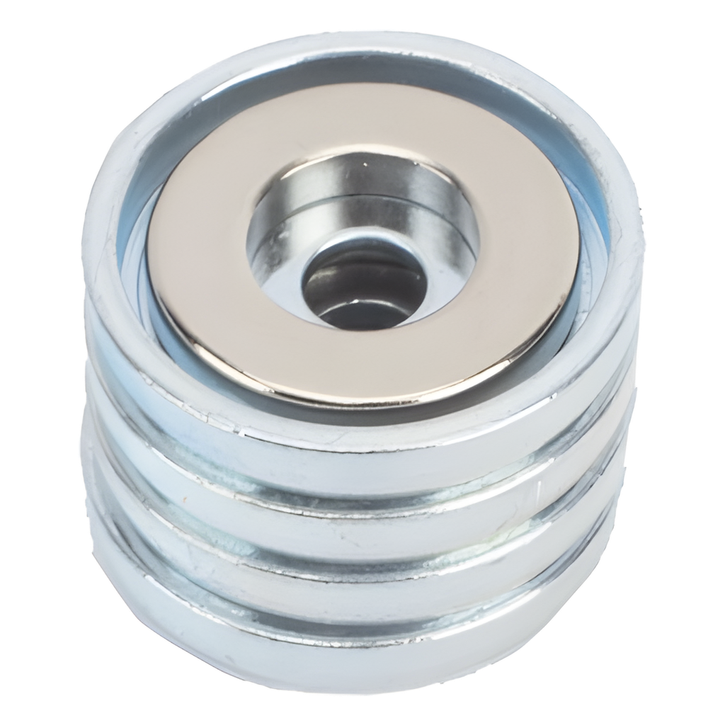 [MM4] Accesorio, Kit de montaje Magnético, Fuerza Máxima 26 lb, Diámetro Copa 23.8 mm, Incluye Hardware, Sin Necesidad de Taladrar, Compatible con Enclosures Metálicos