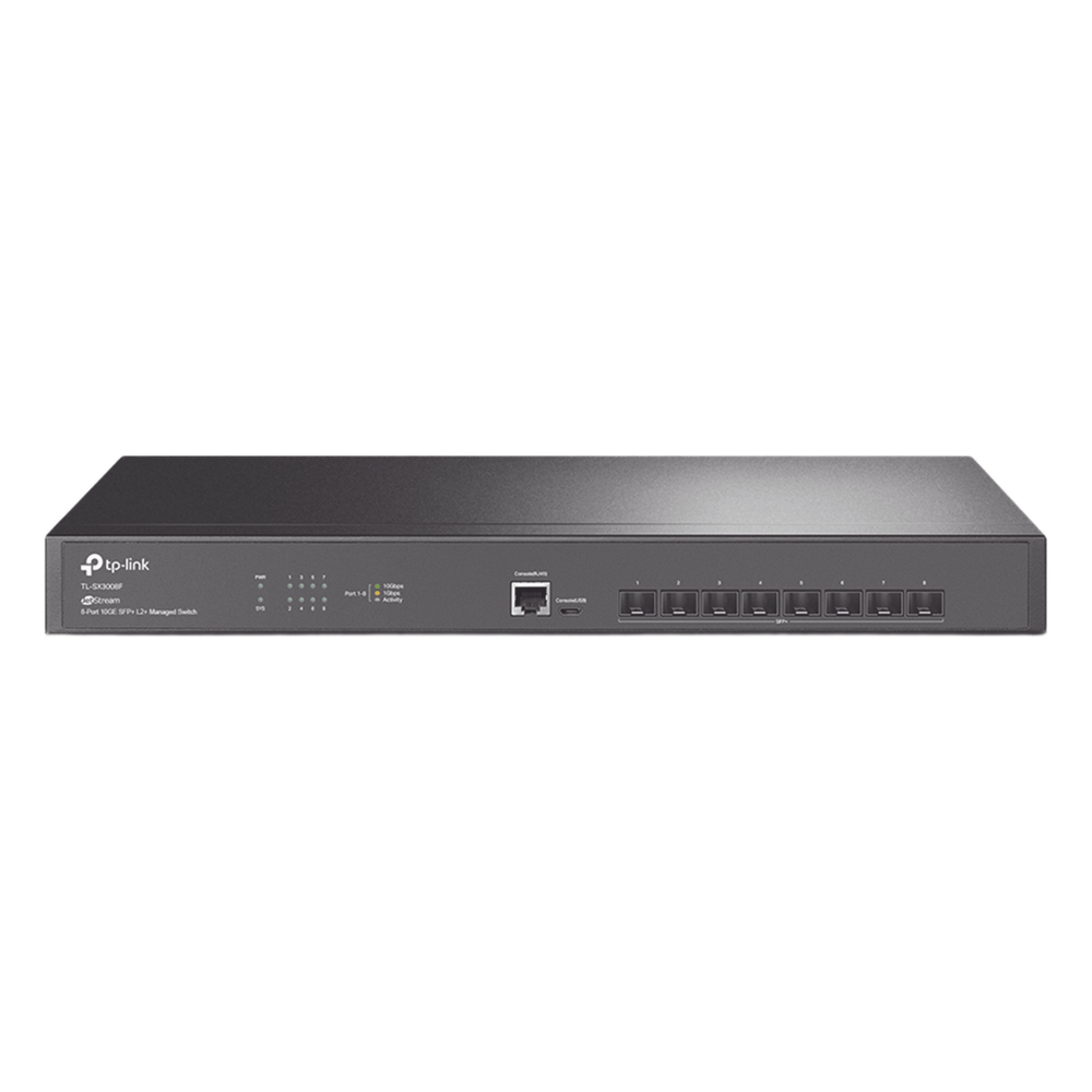 Switch administrable 8 puertos, capa 2, 8 puertos SFP+
