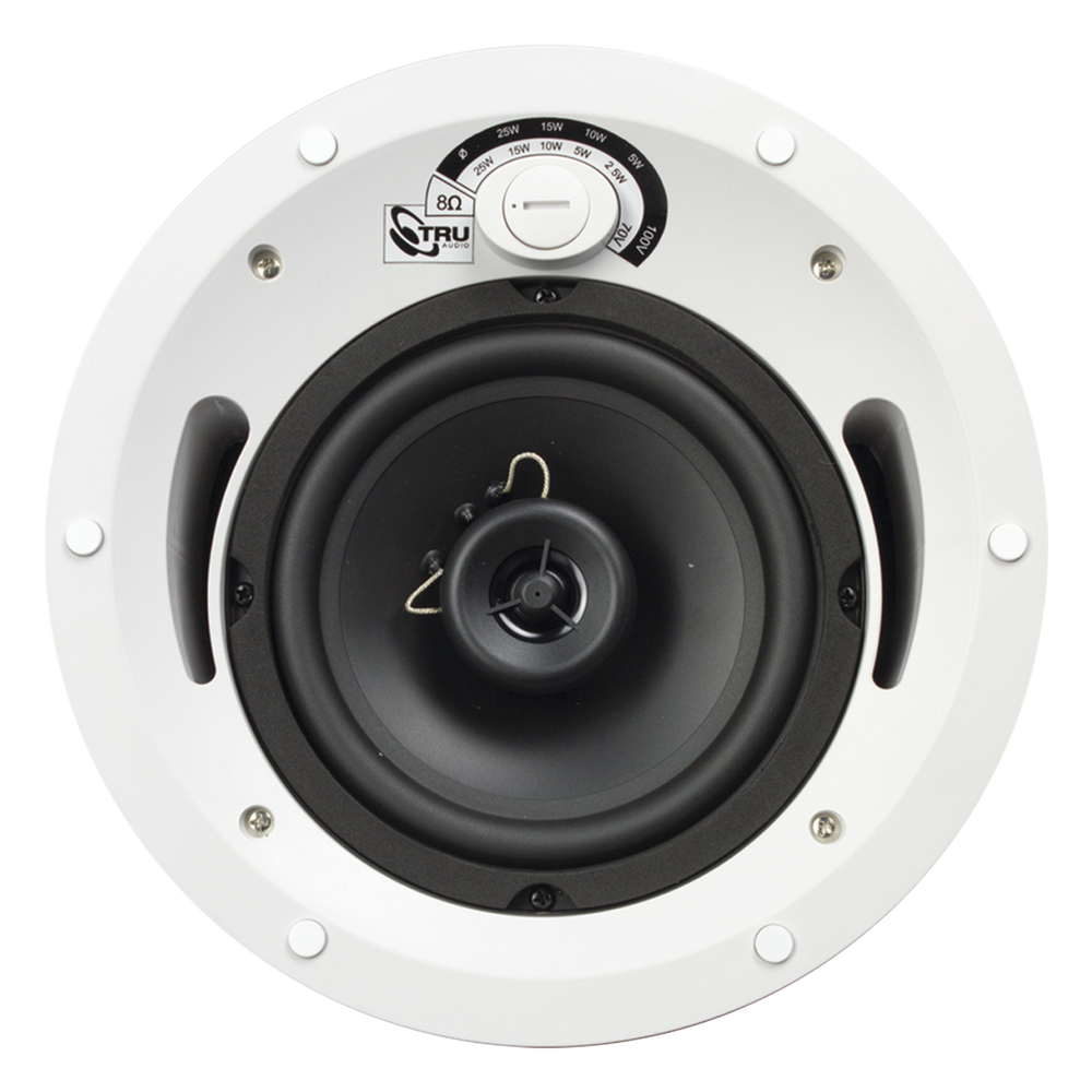 Altavoz comercial de 2 vías | 70V / 100V | 8 Ohms | montaje en techo | woofer de 6.5 in | 60 Watts |