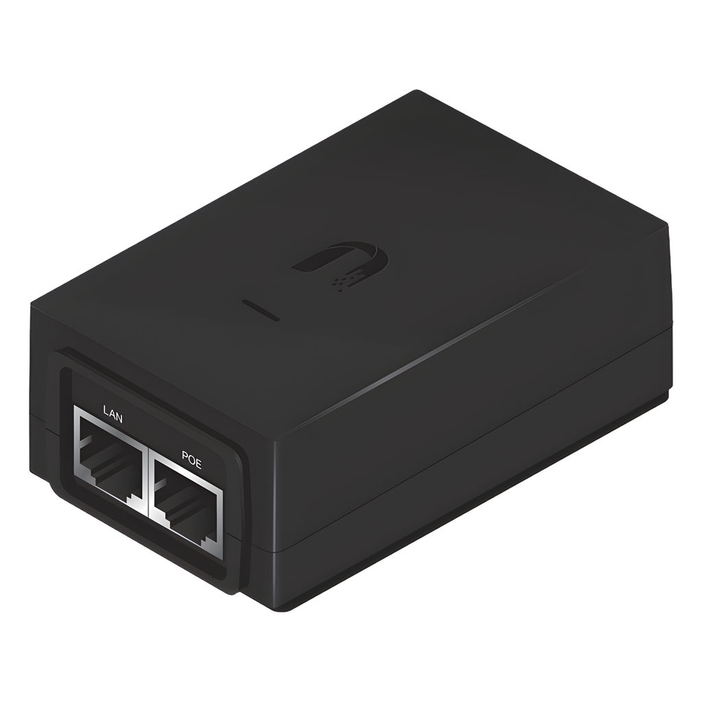 Adaptador PoE Ubiquiti de 48 VDC, 0.5 A, Fast Ethernet (10 / 100 Mbps)