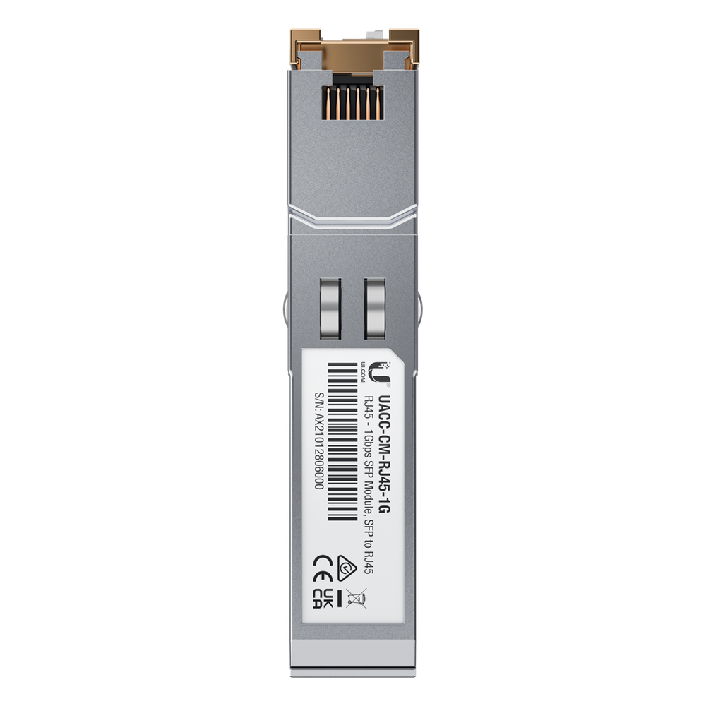 UFiber Módulo de fibra SFP convertidor a cobre RJ45 10 / 100 / 1000 Mbps, distancia hasta 100 m