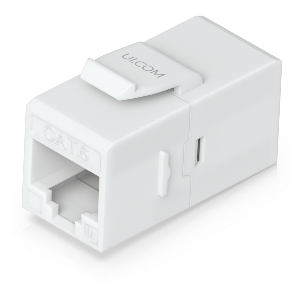 Keystone Coupler Cat6 Pass-Through para Cable Ethernet, Instalación Snap-In en Patch Panel, Paquete con 12 Piezas