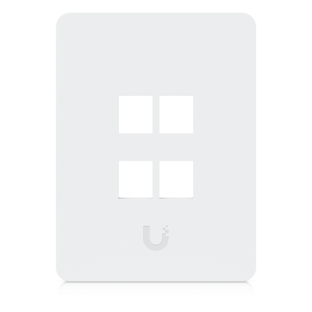 Placa de pared 4 puertos, keystone