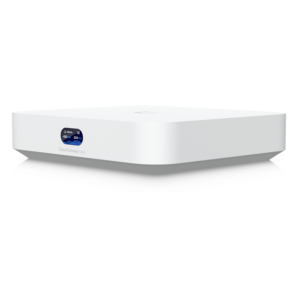 UCG Ultra Cloud Gateway Compacto con Soporte para hasta 30+