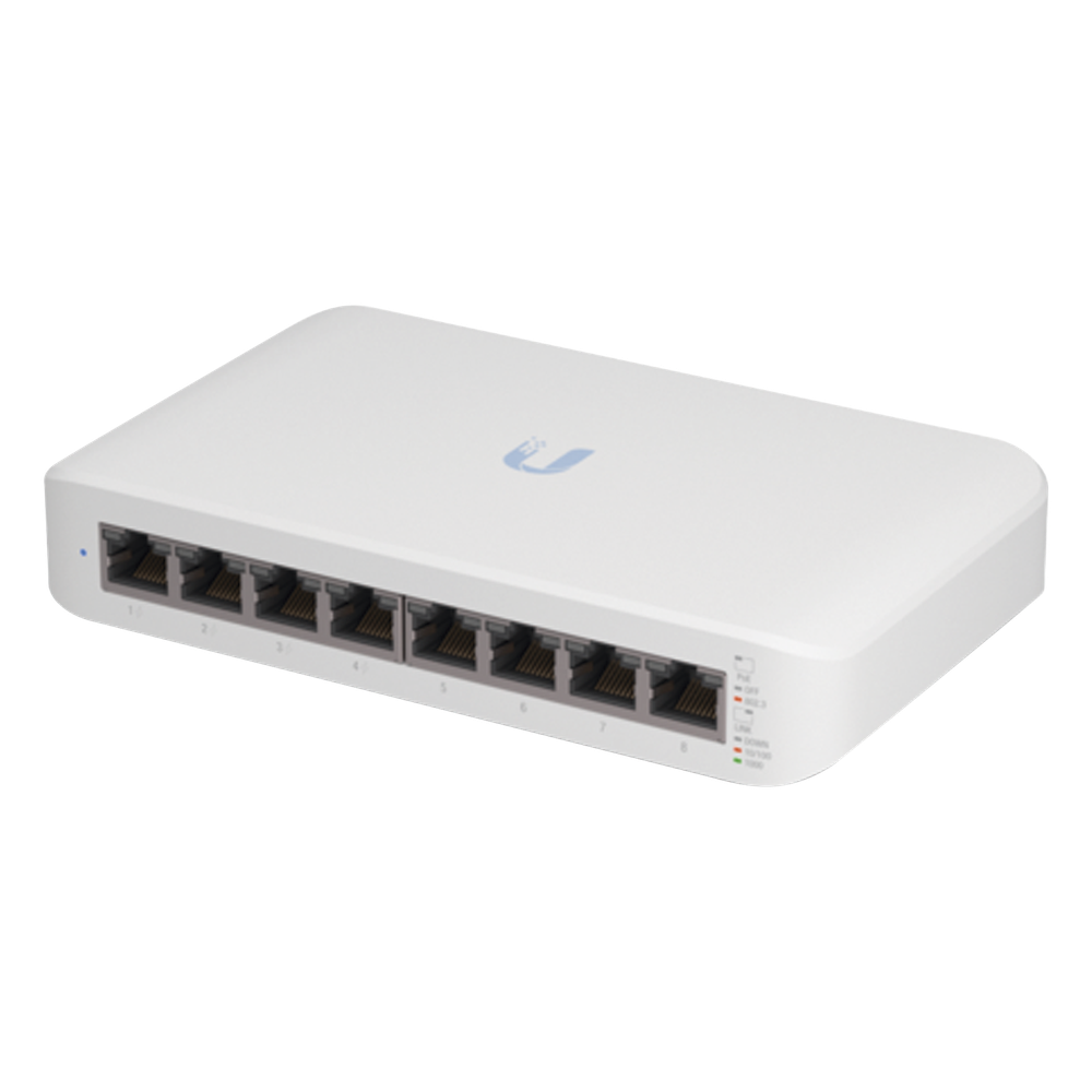 Switch administrable 8 puertos, PoE, Gigabit, 52 W