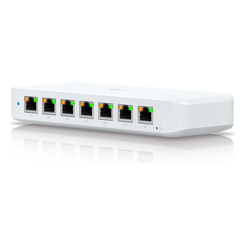 USW Ultra 210W Switch de 8 puertos GbE con Opciones de montaje