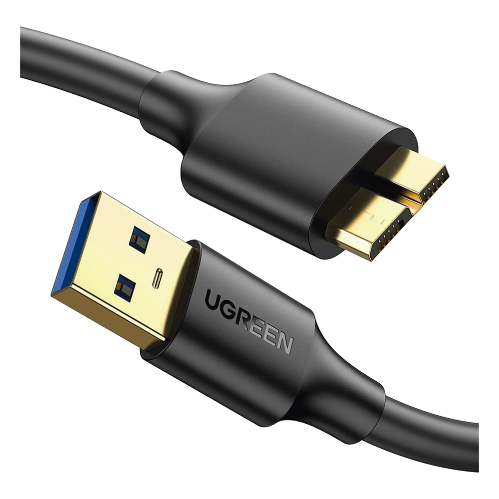 Cable Adaptador USB-A 3.0 a Micro USB 3.0 / 0.5 Metros / Carga y Sincronización de Datos / Velocidad de hasta 5 Gbps / Blindaje Interior Múltiple / Núcleo de Cobre Estañado de 22 AWG / Compatibilidad Universal