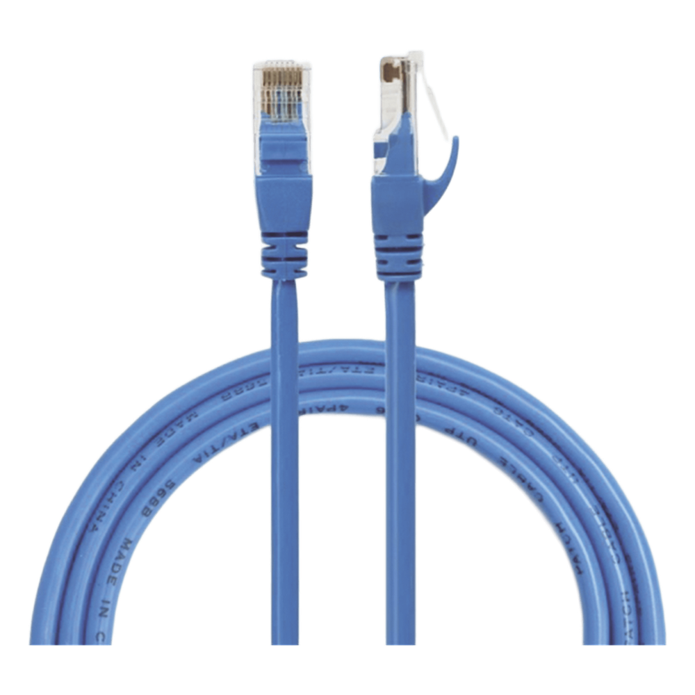 Patch cord Cat6 UTP, 1 m, azul