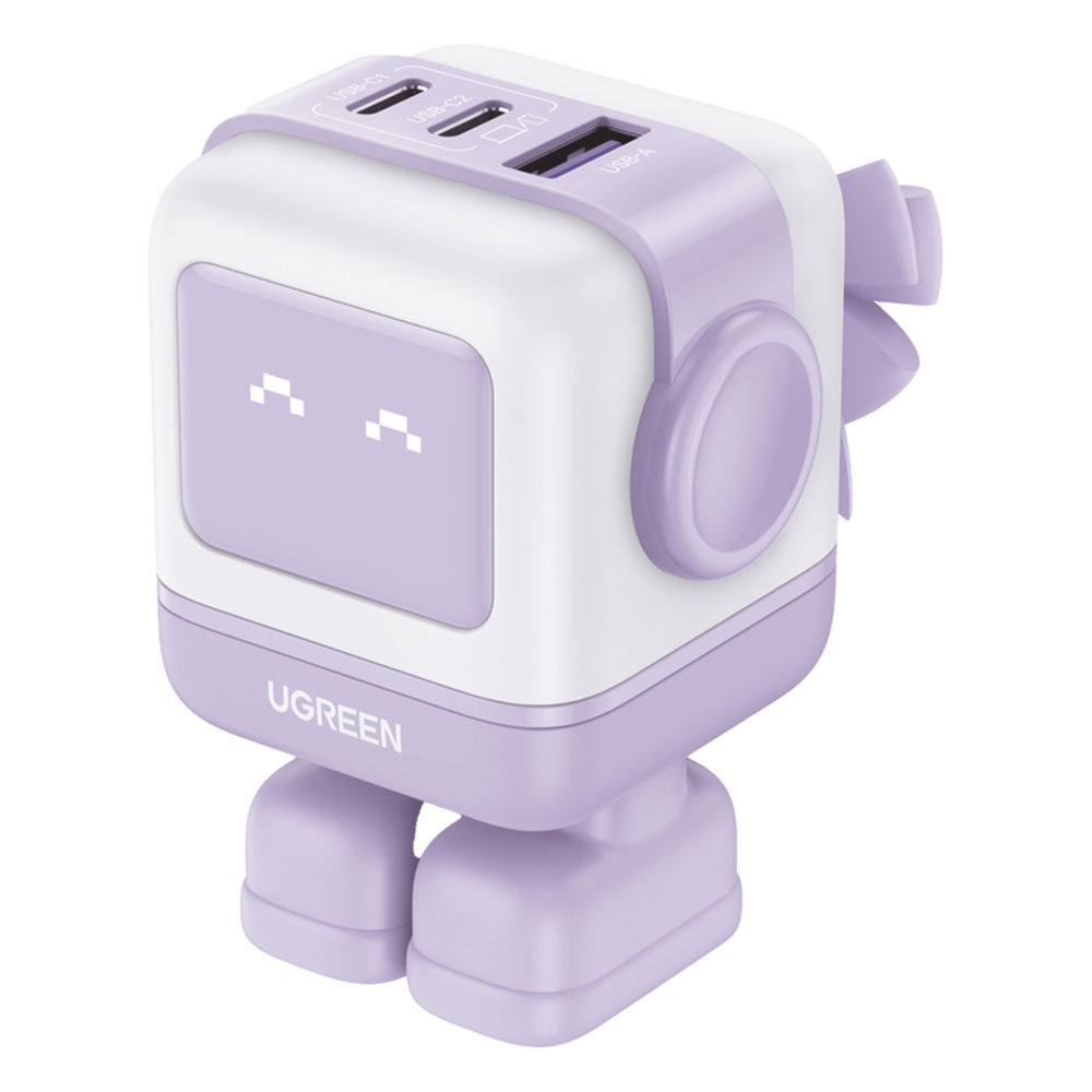 Cargador RobotGaN de 65W Serie UNO 3 puertos