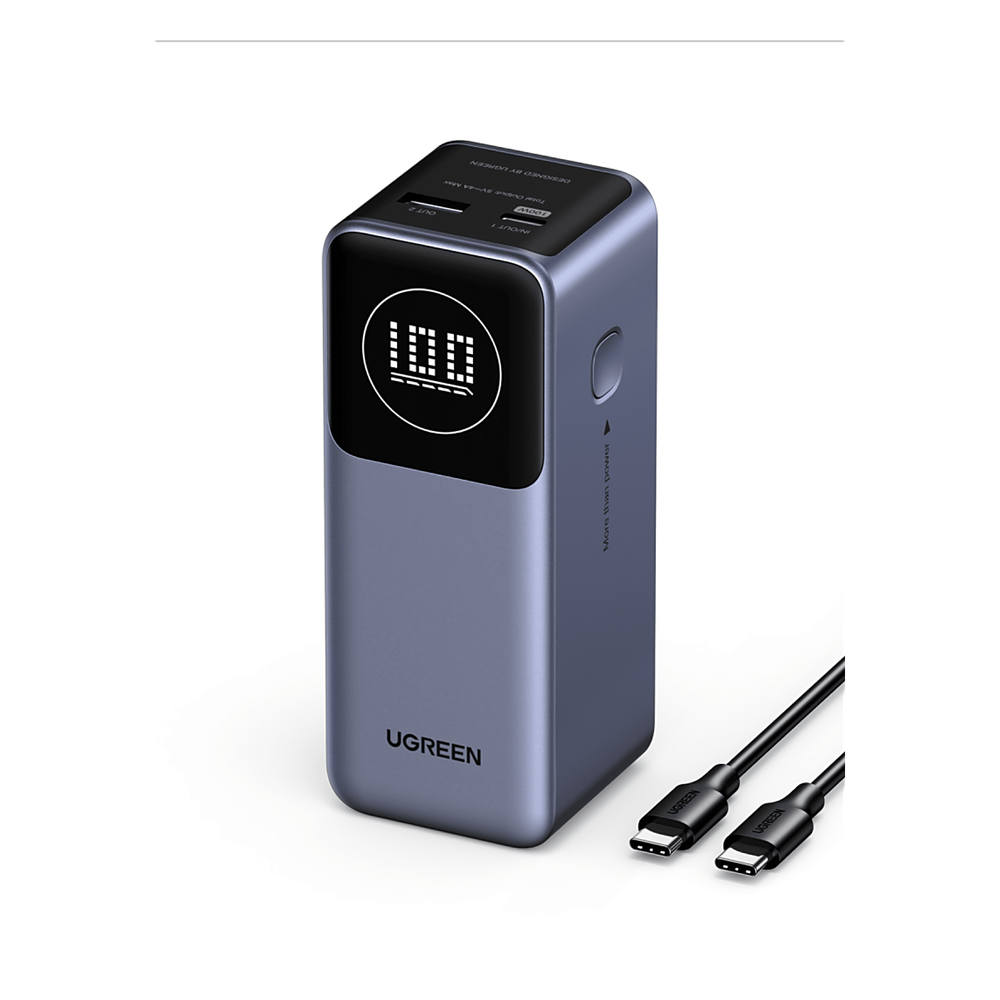 Power Bank de 12000mAh 2 Salidas, gris