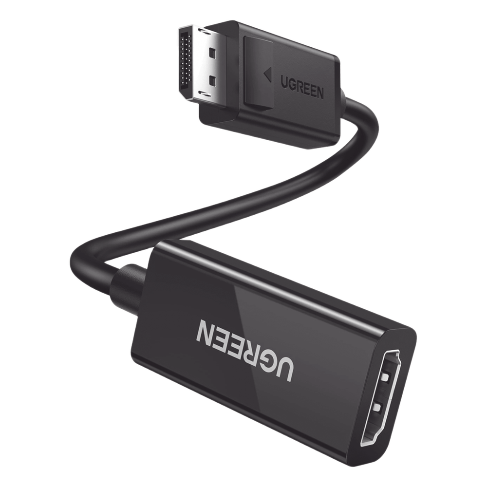 Convertidor DisplayPort a HDMI 4K@60Hz | 3D | HDR | Blindaje Interno | Botón Liberador | Largo 25 cm (9.84 Pulgadas) | Carcasa de ABS | Plug & Play