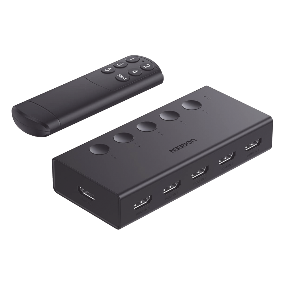 Conmutador HDMI 5X1 4K, 10 m, 18Gbps